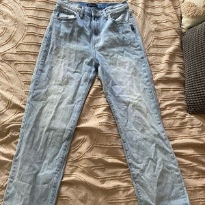 Silver straight let jeans size 27